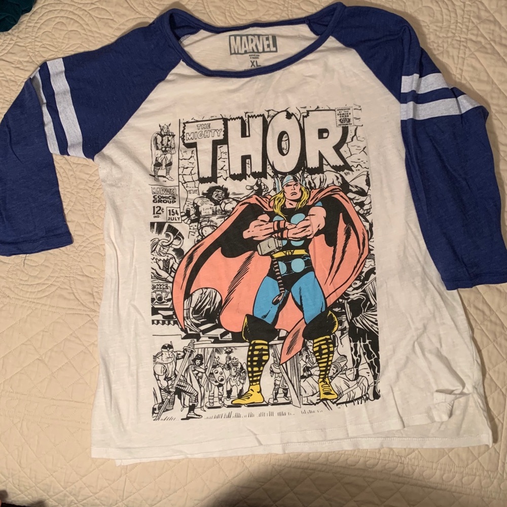 Long sleeve Marvel Tee.